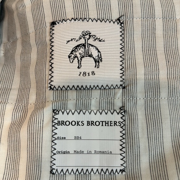 NWT Black Fleece by Brooks Brothers grey button fly pleated shorts in size (BB4) - Picture 4 of 4